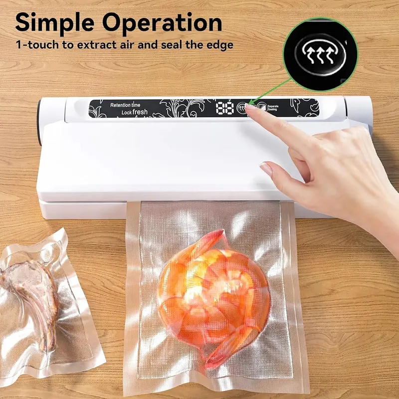 LSA Apparel Compact Vacuum Sealer – Comes with 20 Vacuum Bags