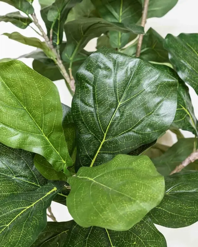 LuceAlberi 6FT Artificial Fiddle Leaf Fig Tree – Durable plastic and silk construction