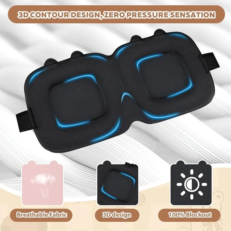Luckinds Kids Sleep Mask – 3D Contoured Design