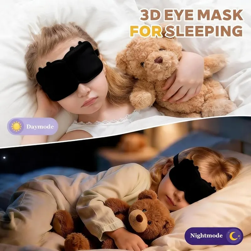 Luckinds Kids Sleep Mask – Comfortable Size for Kids:Our blindfold for sleeping is