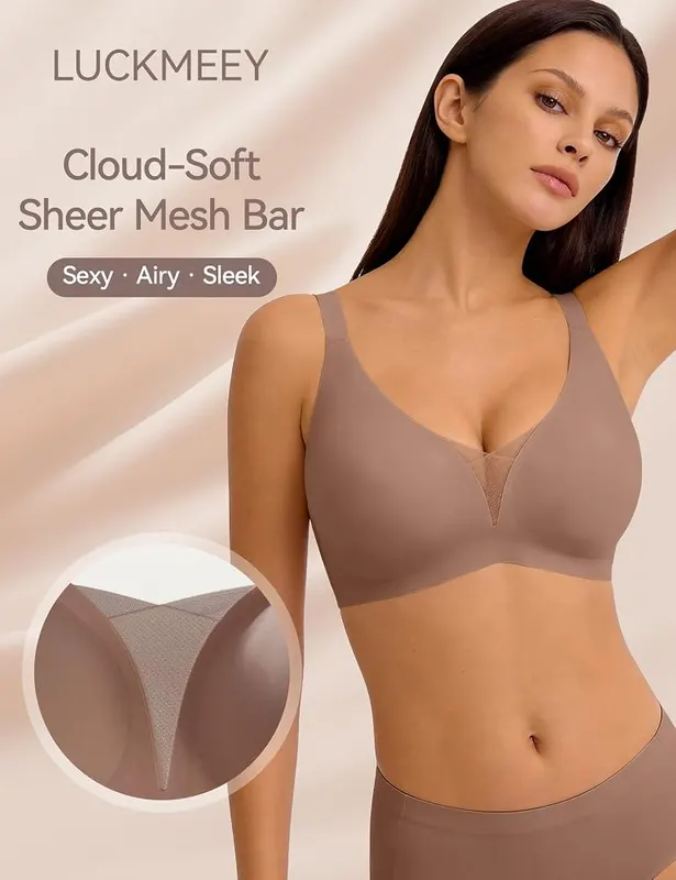 LUCKMEEY Wireless Jelly Bras – Jelly Supportive Bra
