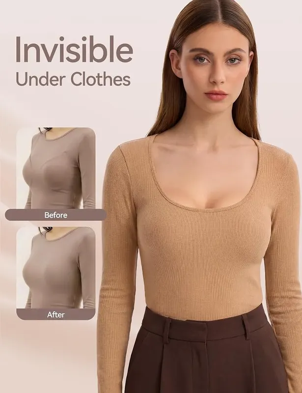 LUCKMEEY Wireless Jelly Bras – Seamless Tshirt Bra