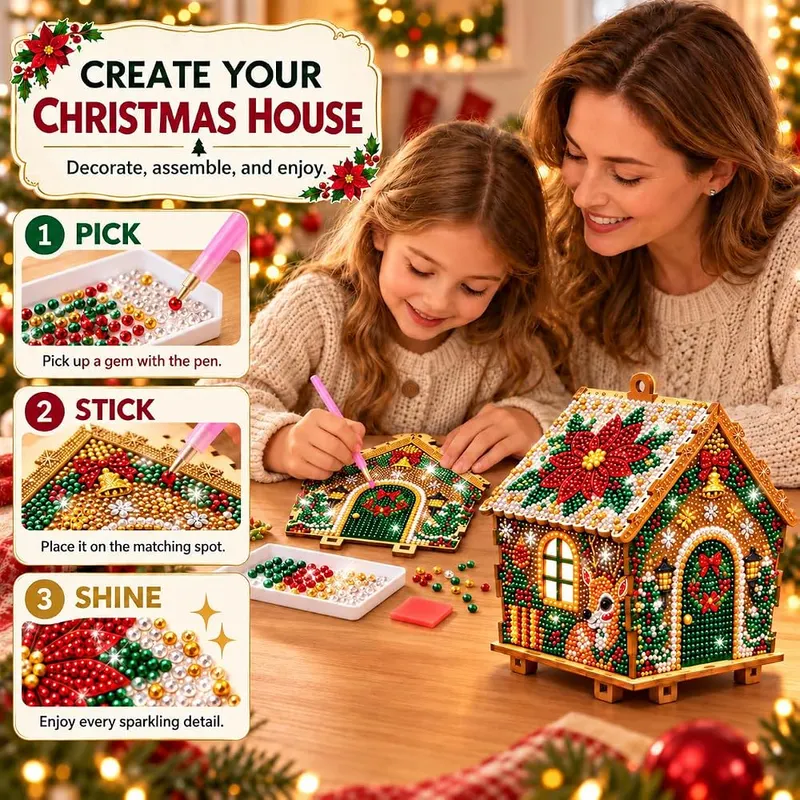 Lukyrosy 3D Xmas Diamond Art Kits – product photo 7 of 9