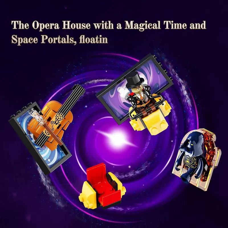 LUMIBRICKS Steampunk Time-Opera-House Lighting Building-Set – Modular past and future spacetime stage