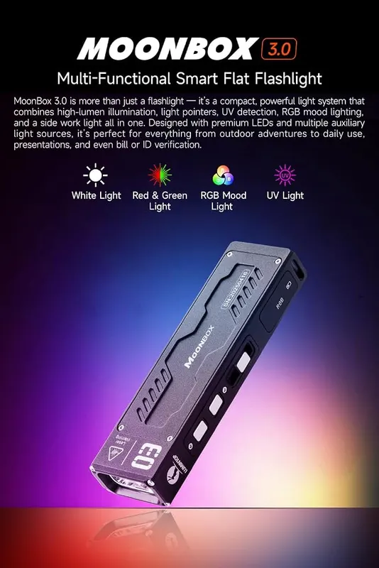 LUMINTOP MoonBox 3.0 Multi-Functional Flashlight – Versatile & Powerful