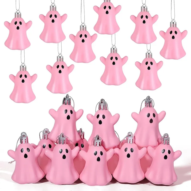Lunmon 24 Pcs Halloween Cute Ghost Hanging