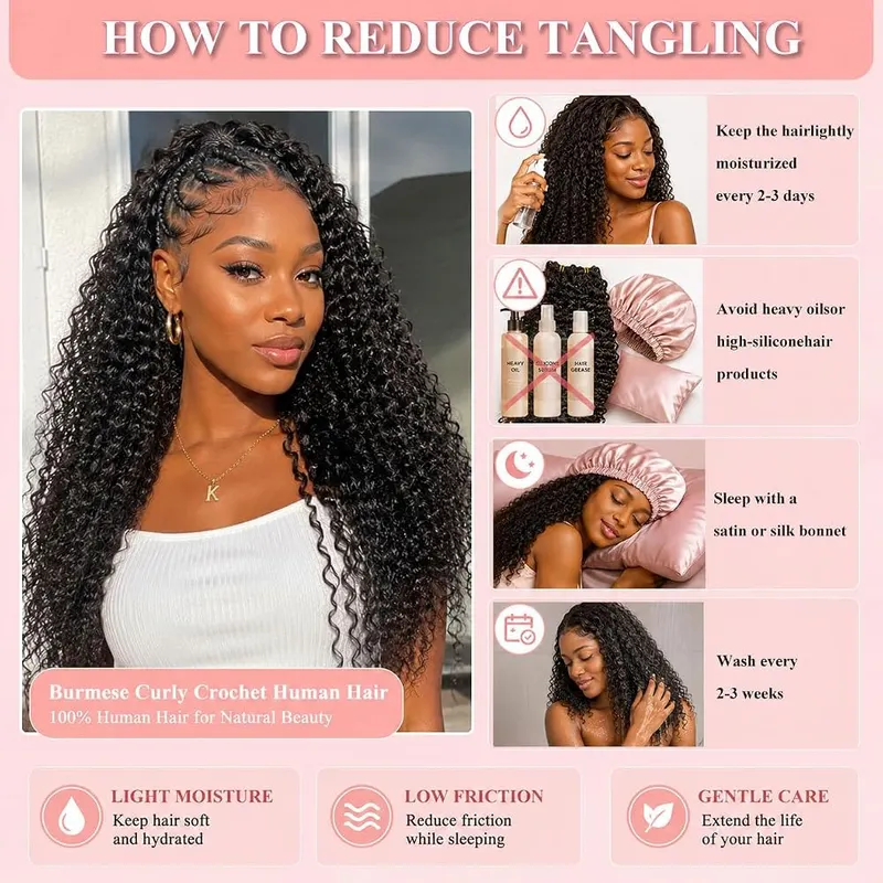 LUQLUQ Human Crochet Hair – product photo 7 of 8