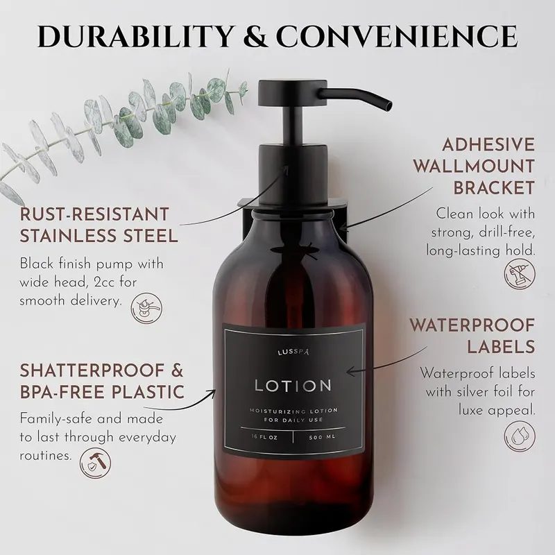 LUSSPA Shower Shampoo Dispenser Wall Mounted – product photo 5 of 6