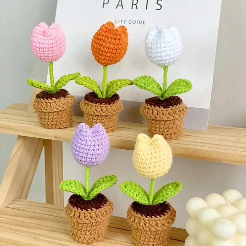 Lutoku Cute Knitted Flower Plant – product photo 6 of 7