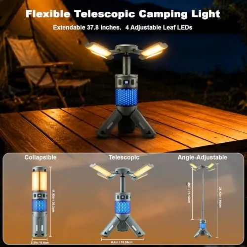 LUXMO PREMIUM Camping Lights – Up to 78-Hour Runtime：Brighten your adventures with our