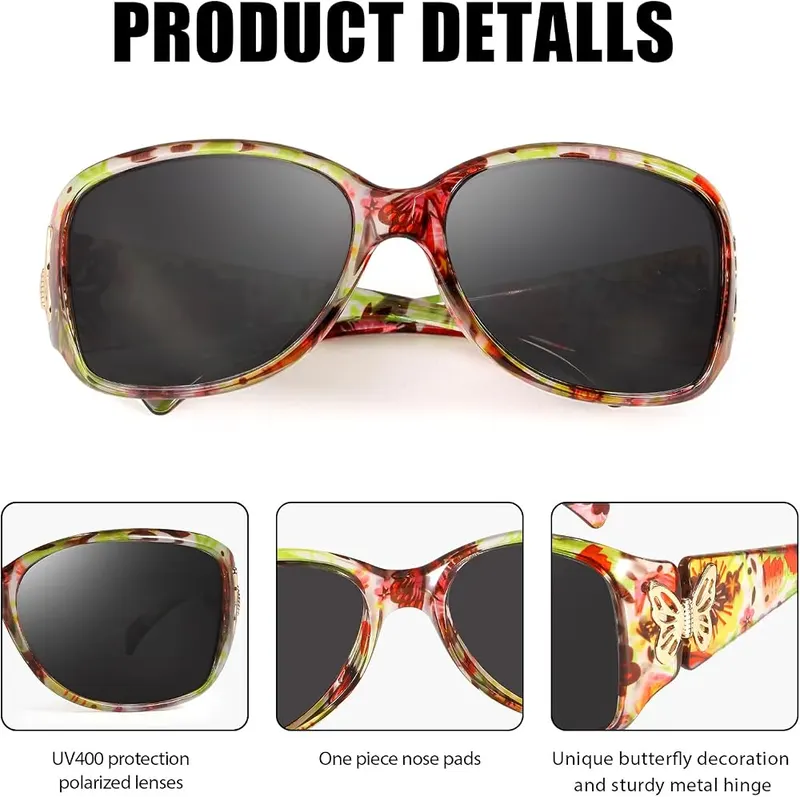 LVIOE Polarized Sunglasses LS2301 – Wrap Around Design