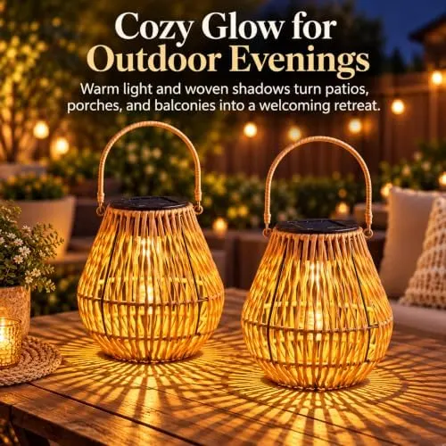 Lyeasw Solar Lanterns Outdoor Waterproof – Solar Ease for Everyday Evenings – Place