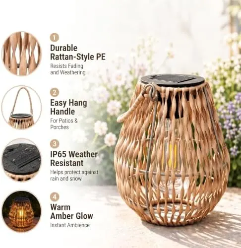 Lyeasw Solar Lanterns Outdoor Waterproof – product photo 8 of 8