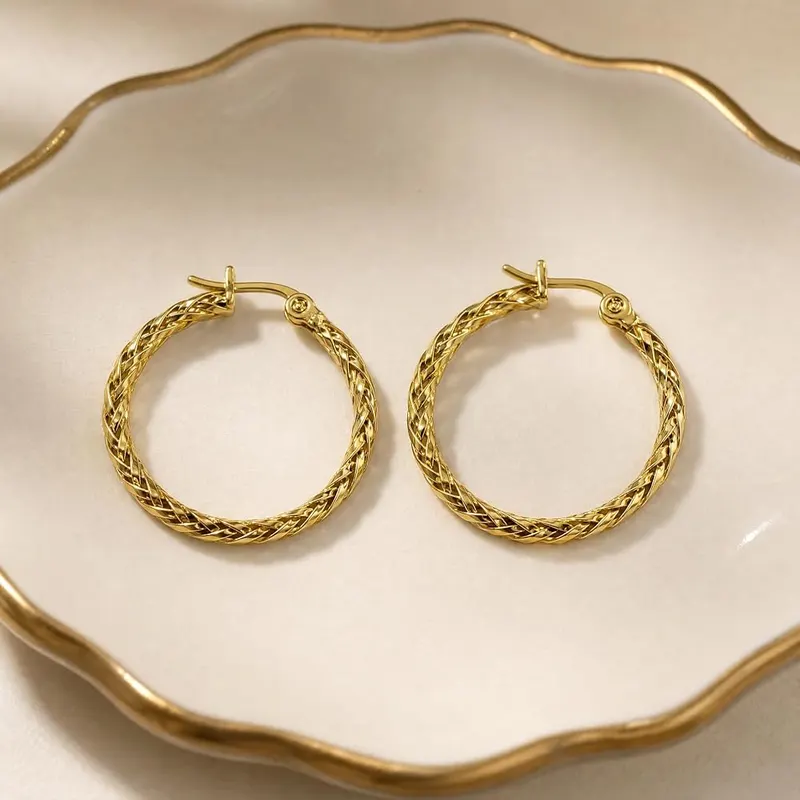 LYYHMAY 14K Gold Earrings – Hypoallergenic & Comfortable