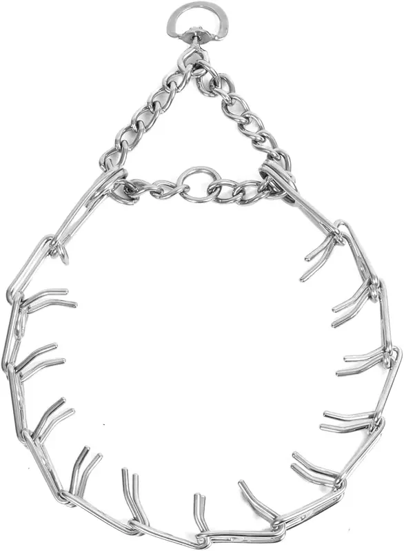 M.C.works Dog Training Prongs Collar Silver Prong XL(23-26″Neck, 4.0mm) – product photo 7 of 7