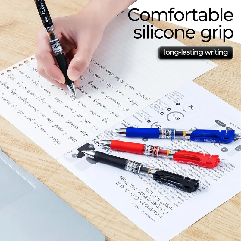 M&G 30 Pcs Retractable Gel Pens – 0.5mm fine point