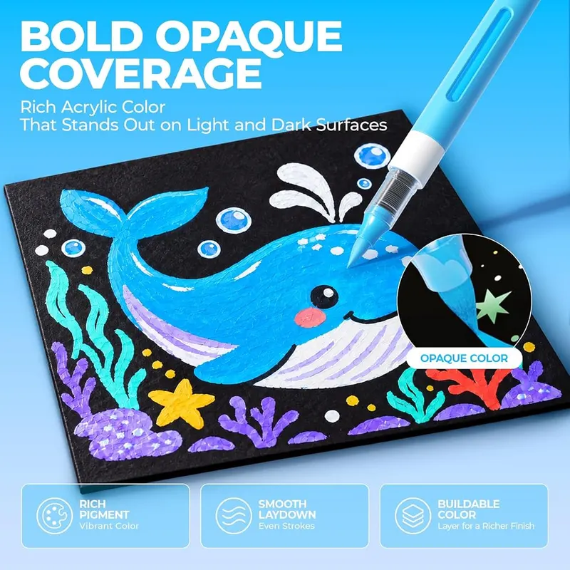 M&G 36 Colors Acrylic Paint Markers – Vibrant Colors
