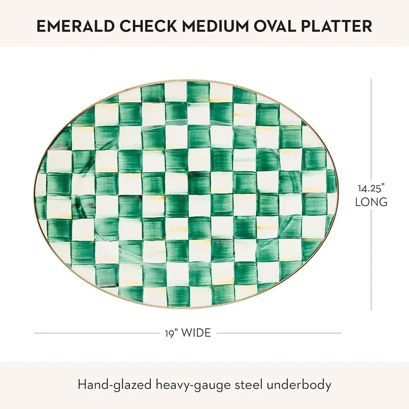 MACKENZIE-CHILDS Enamel Oval Platter – Home Decor Accessories