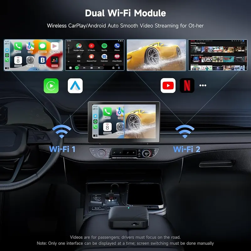 Magic AI Box Wireless CarPlay and Android – Four gigabytes of system memory