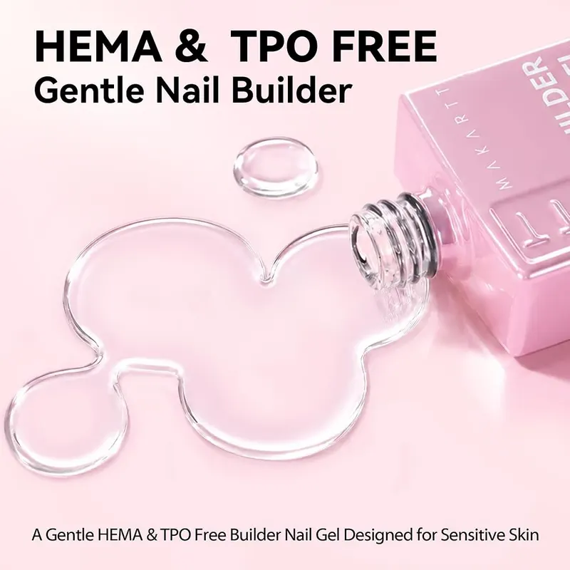 Makartt HEMA-Free Gel Builder – Gentle formula without HEMA or TPO