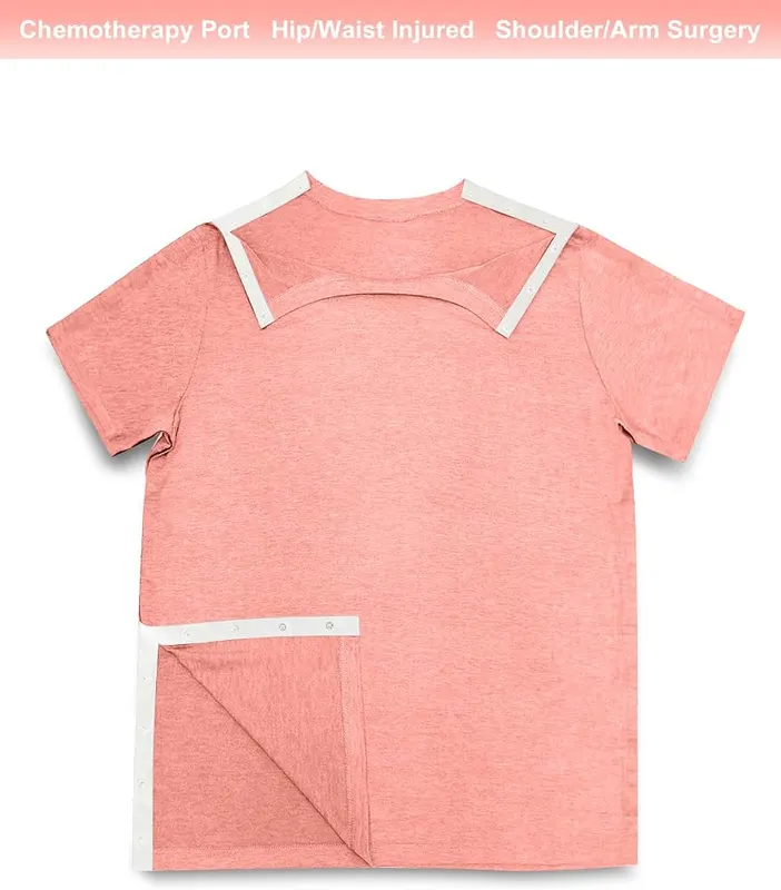 Maopotoufu Post Shoulder Surgery Shirts – Tear-away shirts have snaps on both sleeves, sides