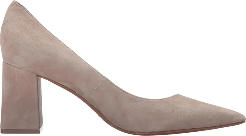 Marc Fisher LTD Zala Pump Medium Natural Suede – A stylish, yet simple heel, the Zala is