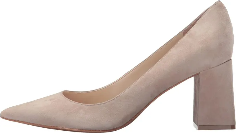 Marc Fisher LTD Zala Pump Medium Natural Suede – Slip-on construction