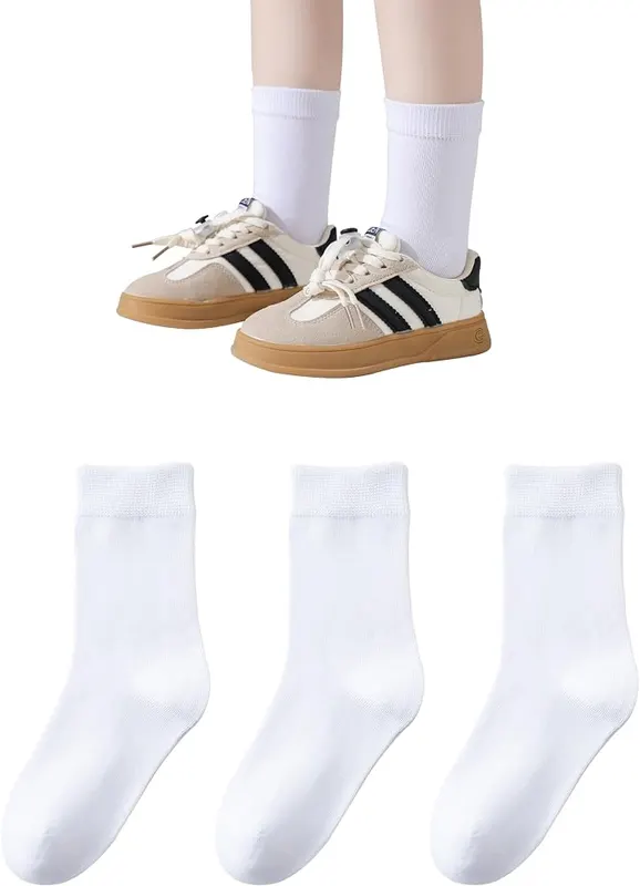 Marchare Boys Seamless Crew Socks School 8-12