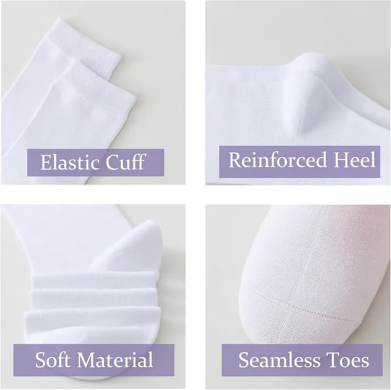 Marchare Boys Seamless Crew Socks School 8-12 – Durable & Reinforced