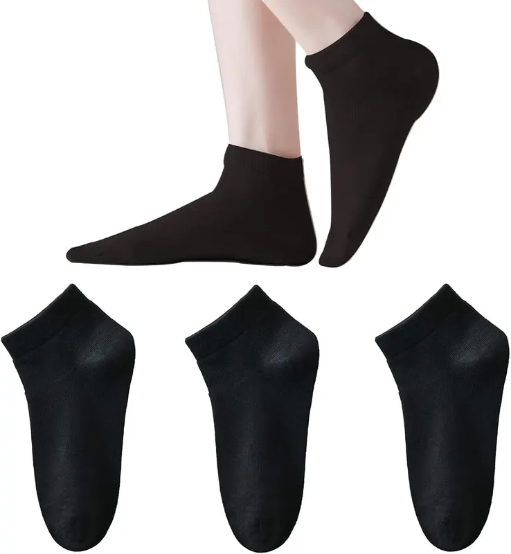 Marchare Womens Ankle Seamless Socks Thin Bamboo