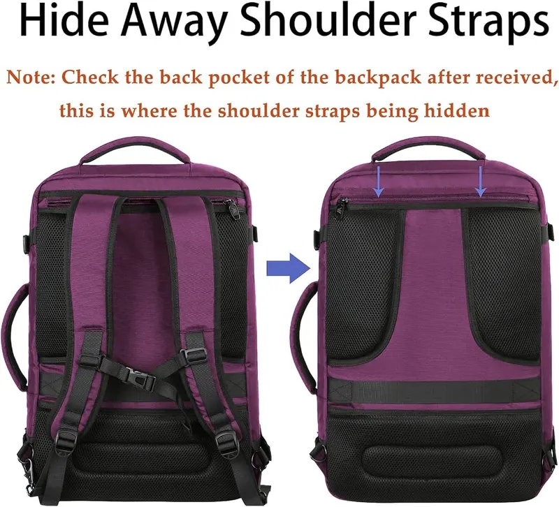 MATEIN Purple Carry on Backpack – Heavy-duty