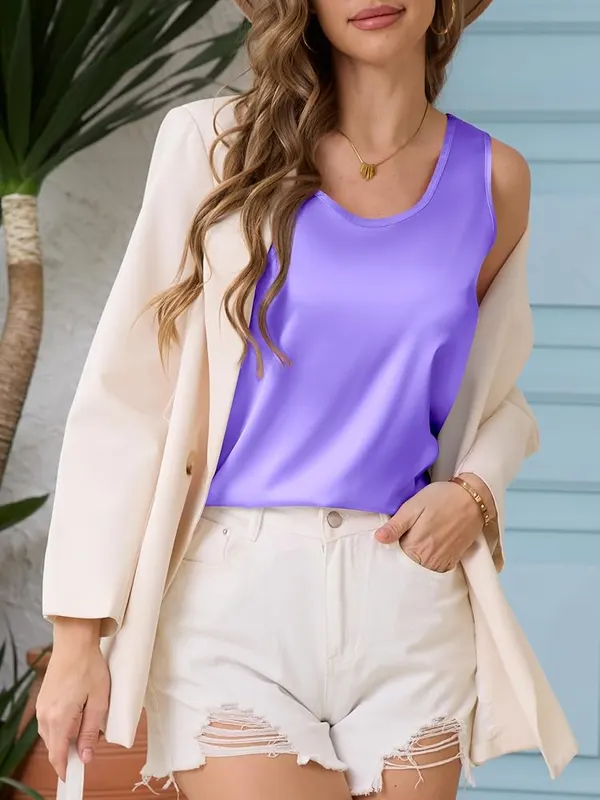 Mawor Silk Satin Tank Top – product photo 3 of 5
