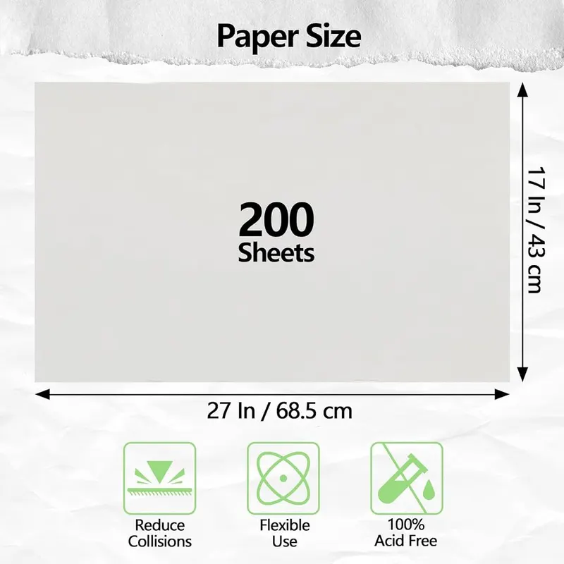 MAXTBEE Packing Paper Sheets – 100% Virgin Wood Material