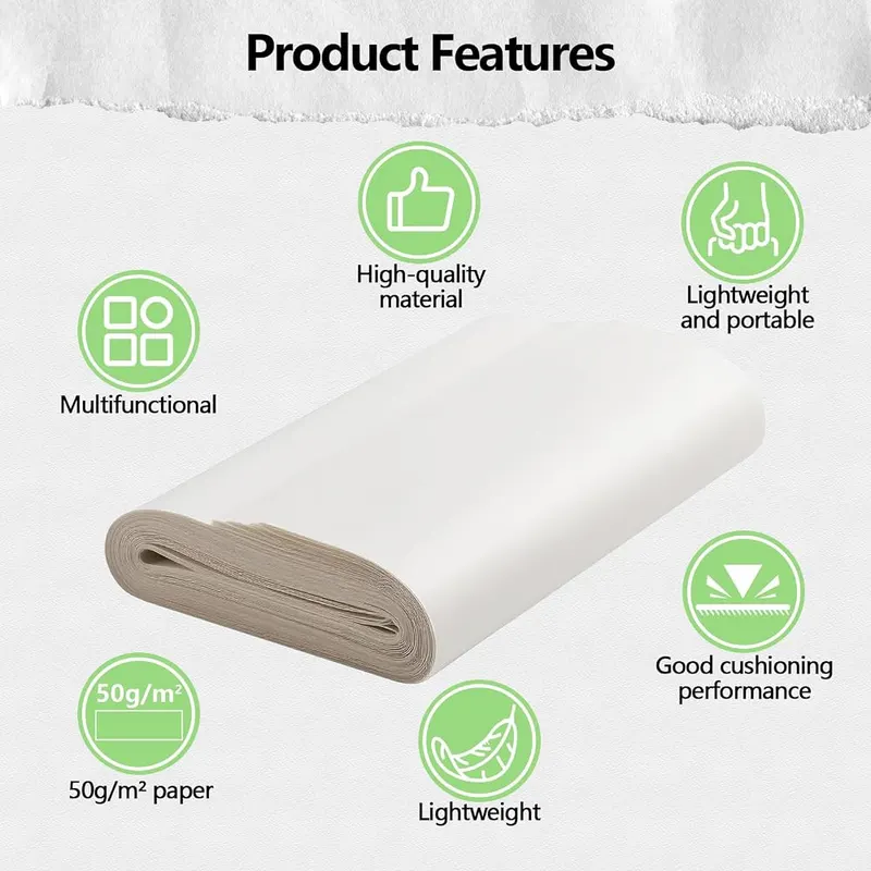 MAXTBEE Packing Paper Sheets – Uniformly Sized, No Cutting Required