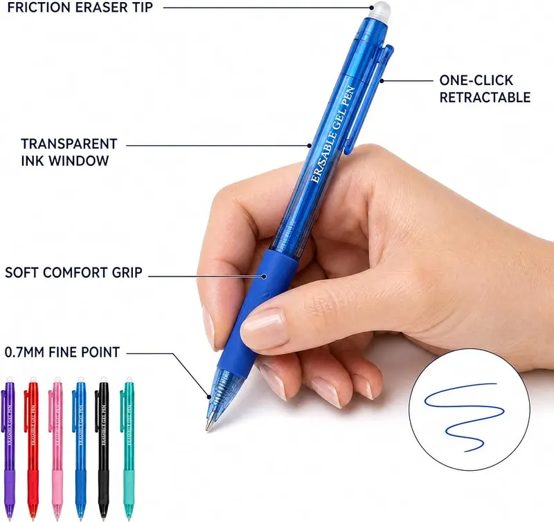 MCOLIMA Erasable Gel Pens – product photo 8 of 8