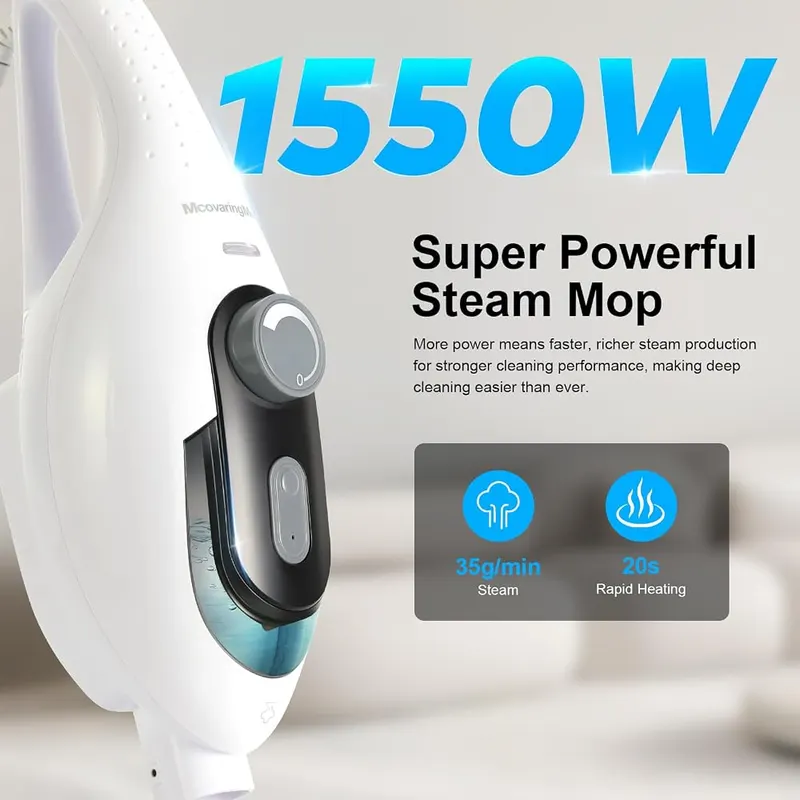 McovaringMee 11-in-1 Steam Mop – Eleven-in-one multi-attachment steam mop