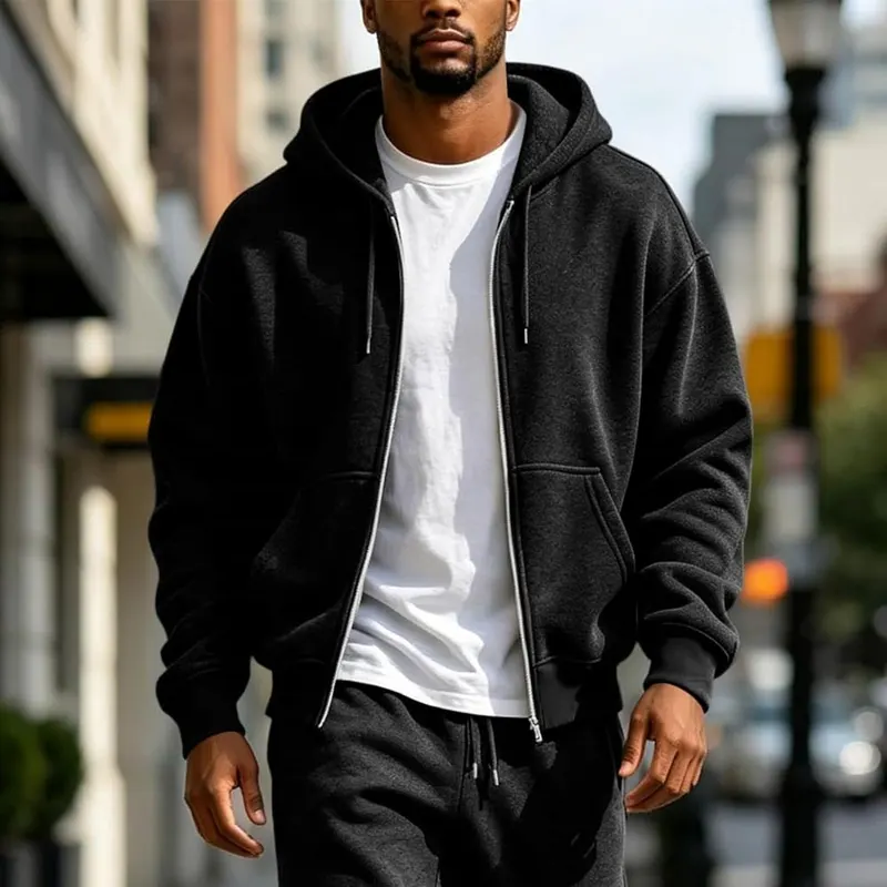 Bakgeerle Men’s Hoodies A#004-black – product photo 2 of 6