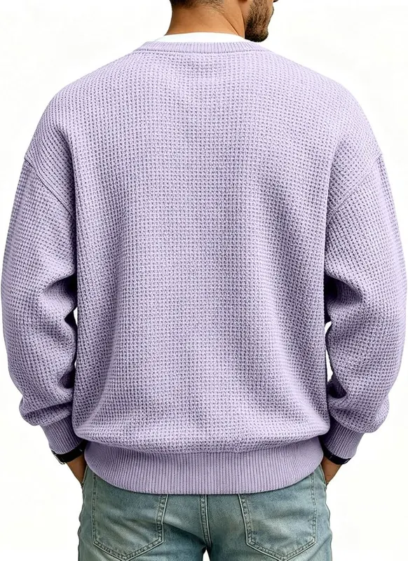 Men‘s Layered Waffle Weave Shirt Long Sleeve – product photo 7 of 7