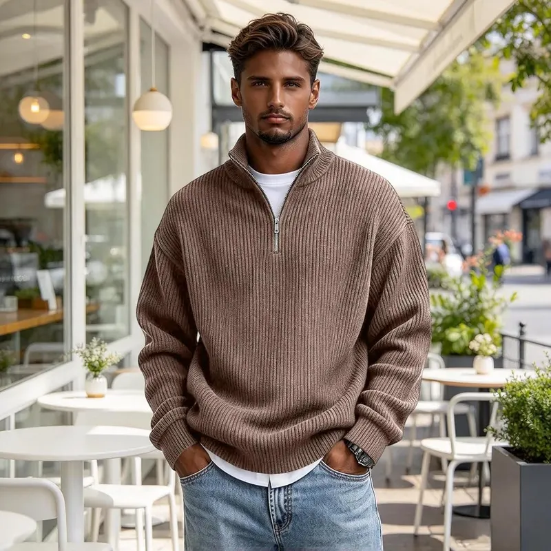 Mens 1/4 Zip Big and Tall Long – product photo 2 of 5