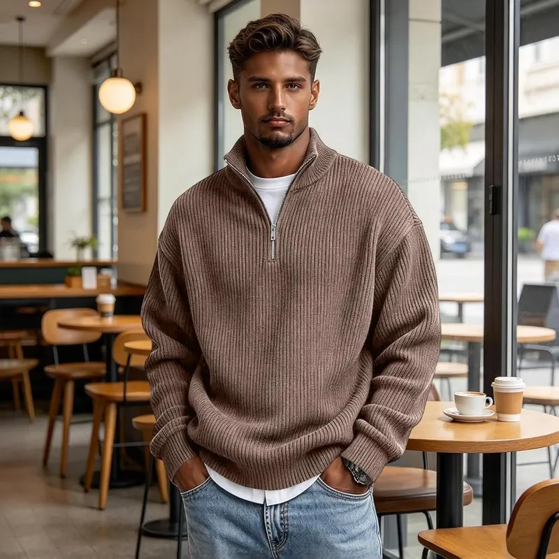 Mens 1/4 Zip Big and Tall Long – product photo 5 of 5