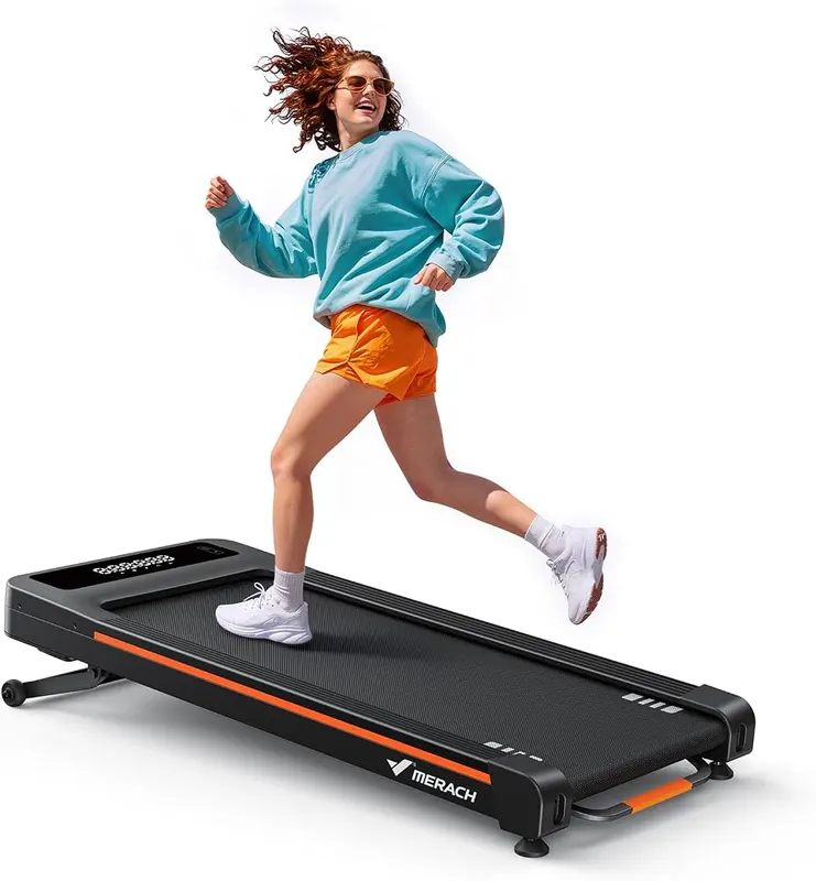 MERACH NovaWalk W50 Walking Pad Treadmill in Black&Orange