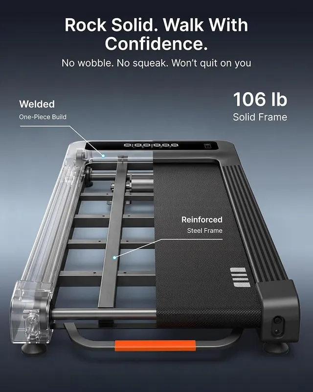 MERACH NovaWalk W50 Walking Pad Treadmill – 12% automatic incline