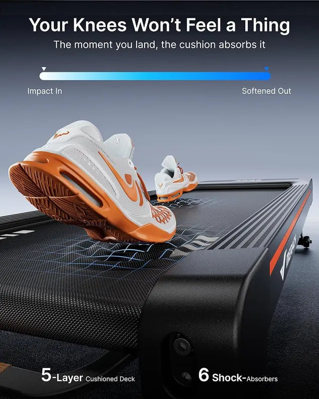 MERACH NovaWalk W50 Walking Pad Treadmill – Shock absorption built into the deck