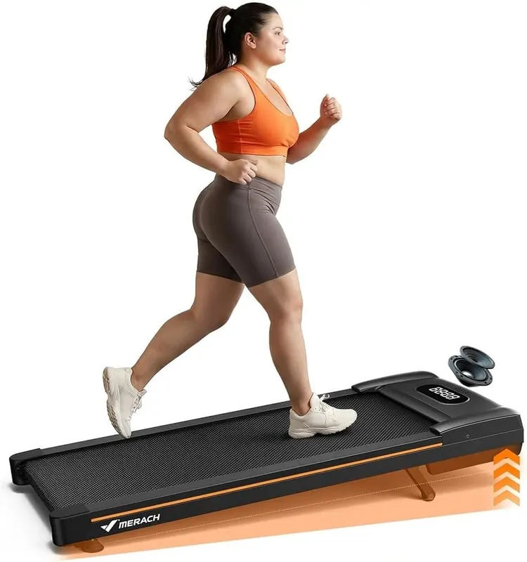 MERACH Walking Pad Treadmill in Black