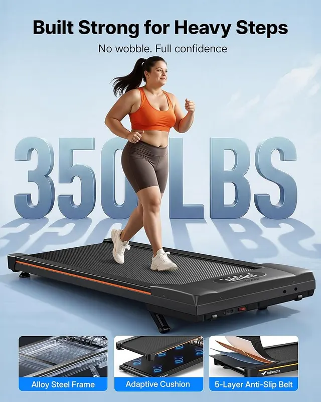 MERACH Walking Pad Treadmill – 10-Level 10% Auto Incline