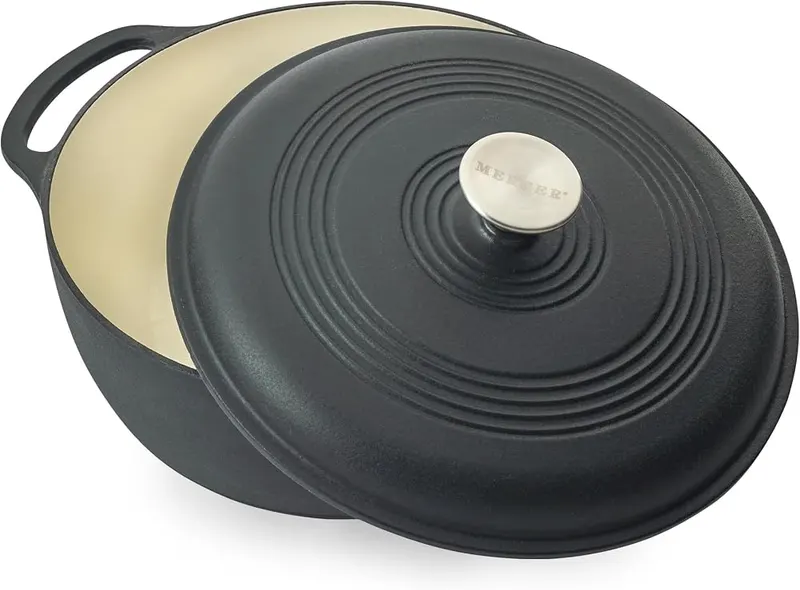 Mercer Culinary Enameled Cast Iron Round Dutch Oven – Size
