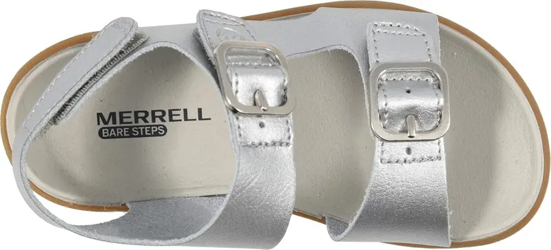 Merrell Girl’s Bare Steps Sandal – Extra wide toe box gives wiggle room