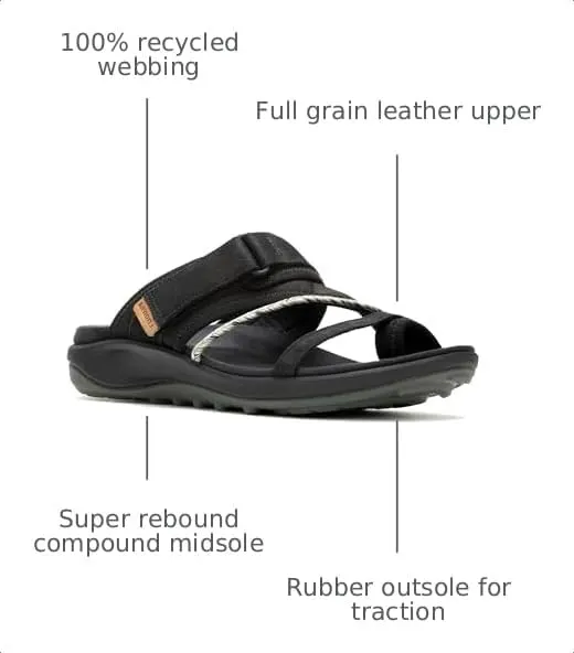 Merrell Women’s Terran 4 Post Slide – 60% recycled microfiber lining
