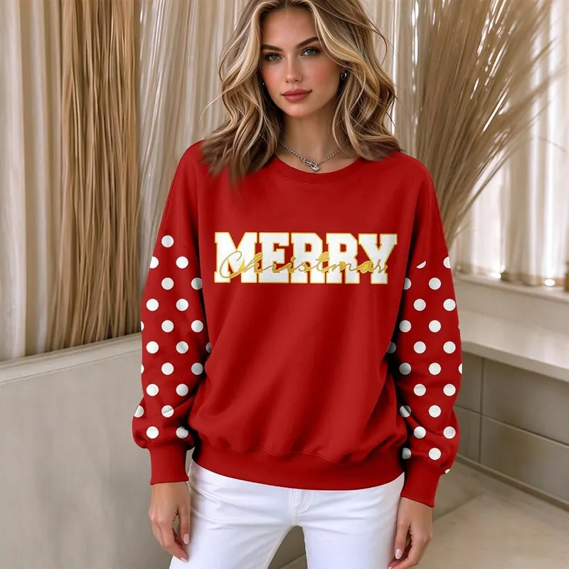 eoeioa Merry Christmas Sweatshirt – product photo 3 of 5