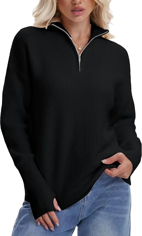 MFAVIP Quarter Zip Pullover Sweaters